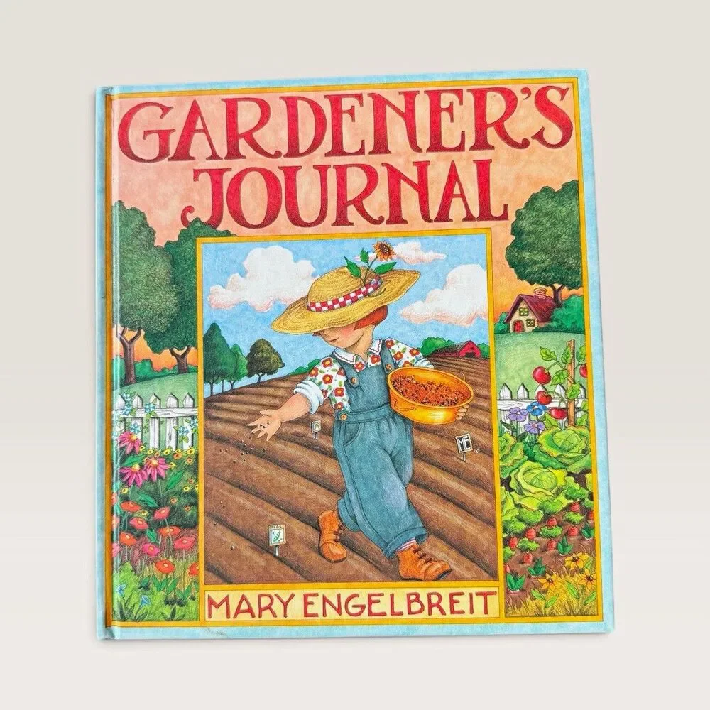 Vintage 1994 Mary Engelbreit Gardeners Journal Illustrated Notebook